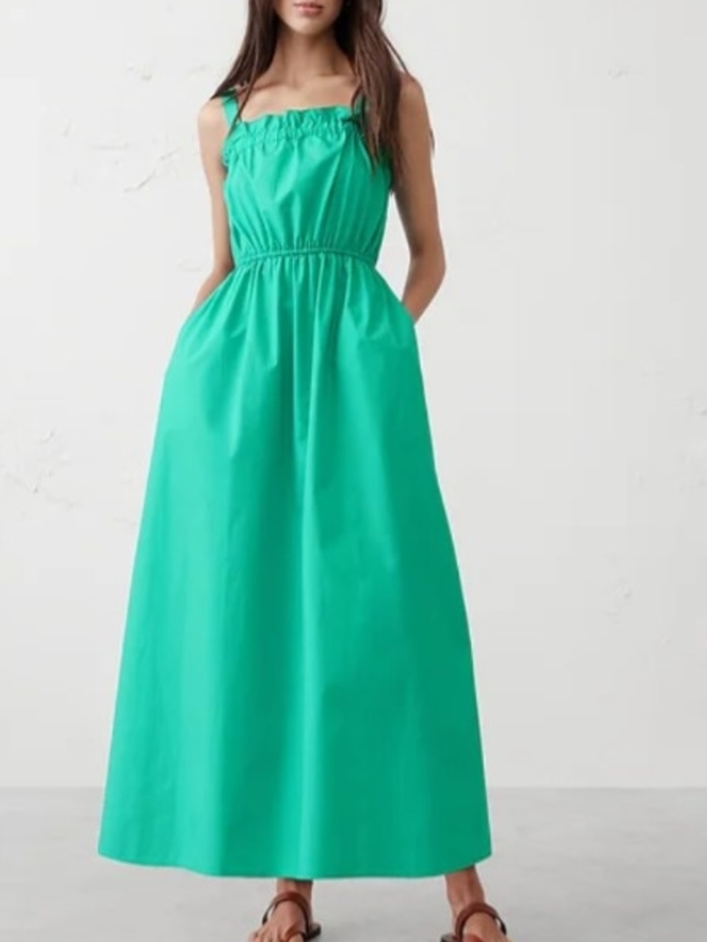 Banana Republic Elastic-Gather Midi Dress